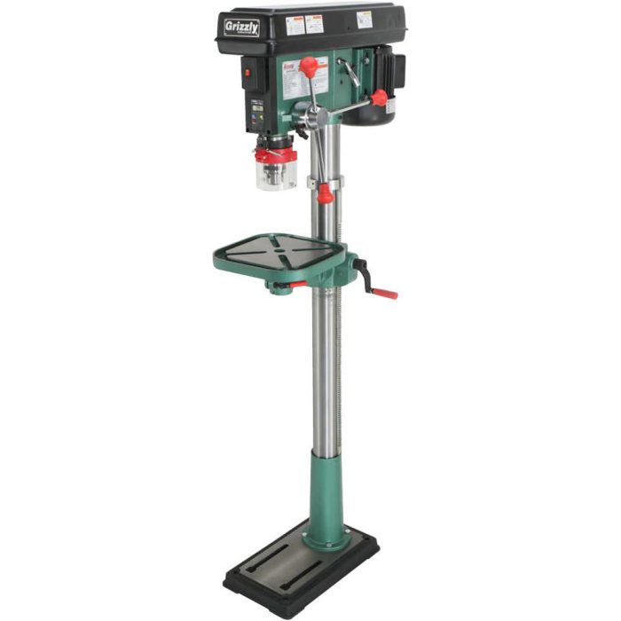 Grizzly G0794 110V Floor Drill Press with Laser and DRO - Image 1