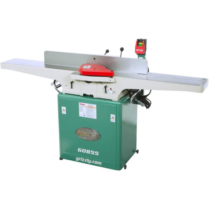Grizzly G0855 230V 8 Inch x 72 Inch Jointer with Built-in Mobile Base - Image 1