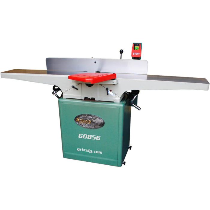 Grizzly G0856 230V 8 Inch x 72 Inch Jointer with Spiral Cutterhead & Mobile Base - Image 1