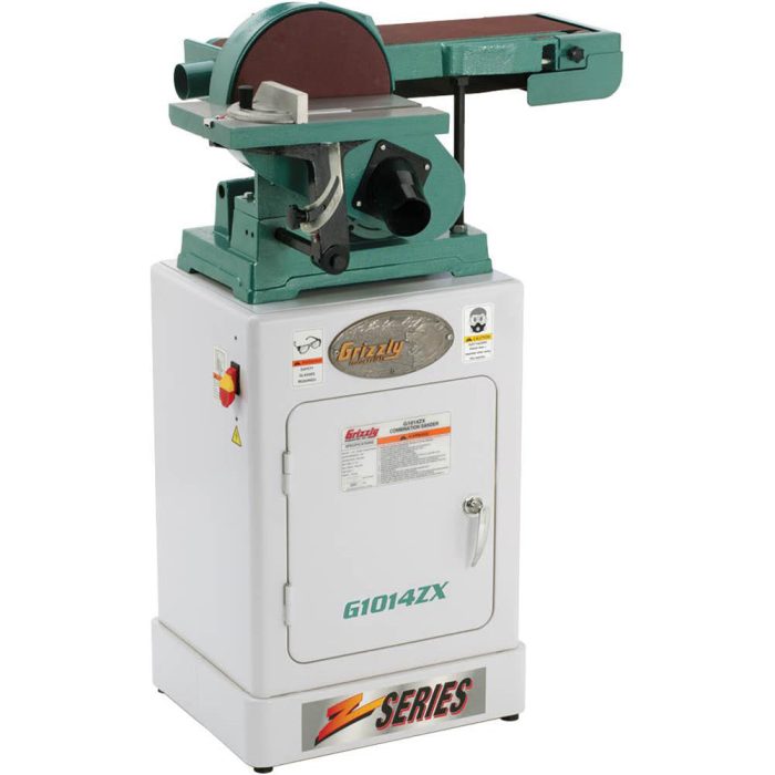 Grizzly G1014ZX 110V/220V 6 Inch x 48 Inch Belt Combo Sander Cabinet Stand - Image 1
