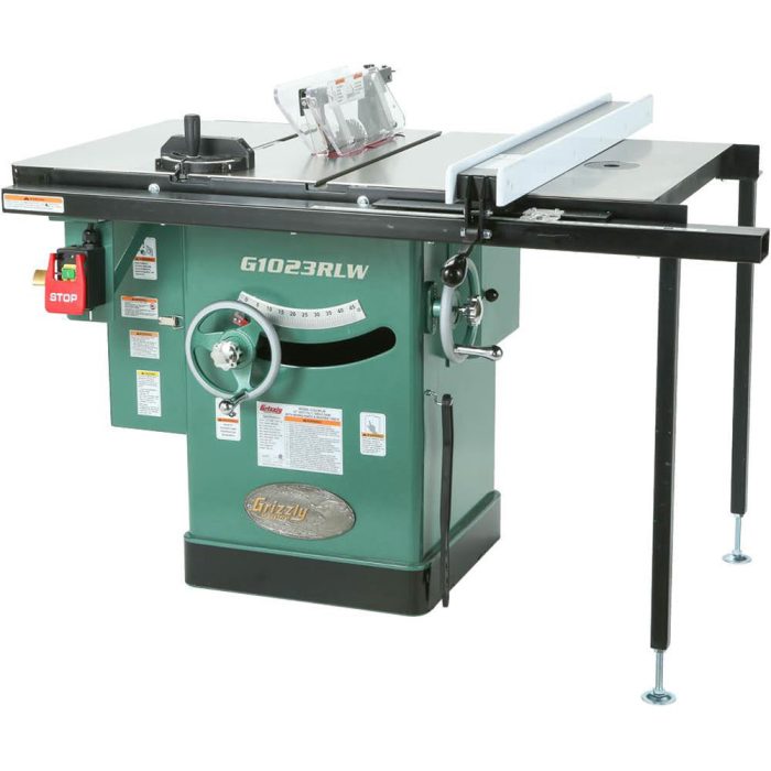 Grizzly G1023RLW 240V 10 Inch 3 HP 240V Cabinet Left-Tilting Table Saw - Image 1