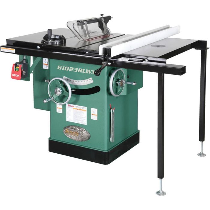 Grizzly G1023RLWX 240V 10 Inch 5 HP 240V Cabinet Left-Tilting Table Saw - Image 1