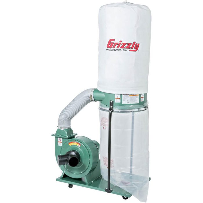 Grizzly G1028Z2 120V/240V 1-1/2 HP Dust Collector - Image 1