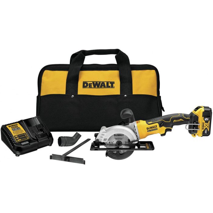 DeWALT DCS571P1 20V MAX Brushless 4-1/2 In Cordless Atomic Circular Saw Kit - Image 1
