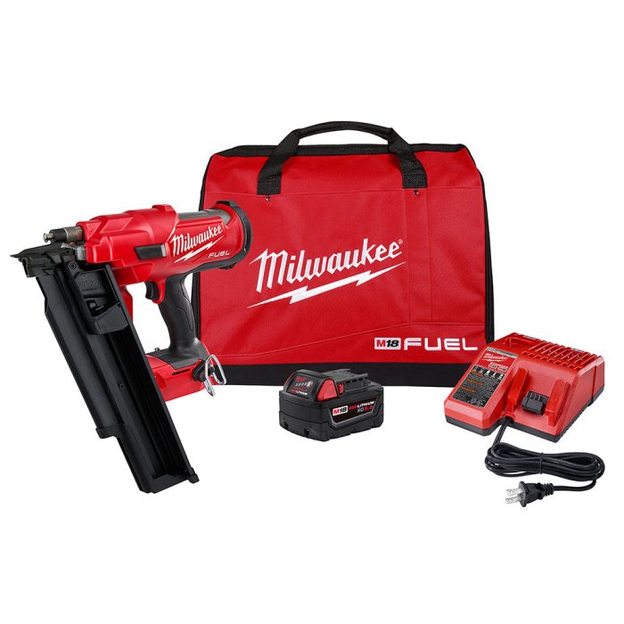 Milwaukee 2744-21 M18 FUEL 18V 21 Degree Framing Nailer 5.0 Ah Kit - Image 1