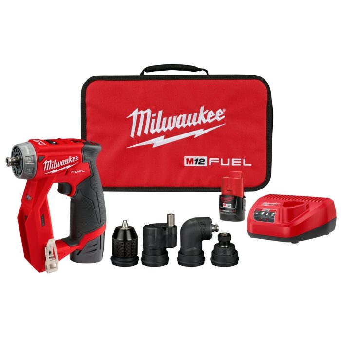 Milwaukee 2505-22 M12 FUEL 12V Brushless Installation 4-in-1 Drill/Driver Kit - Image 1