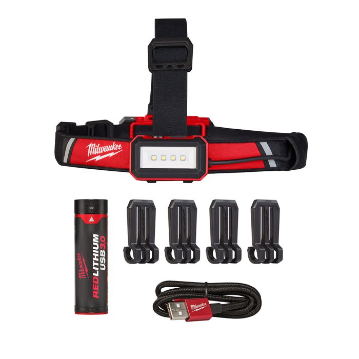 Milwaukee 2115-21 USB Rechargeable Low-Profile Headlamp - Image 1