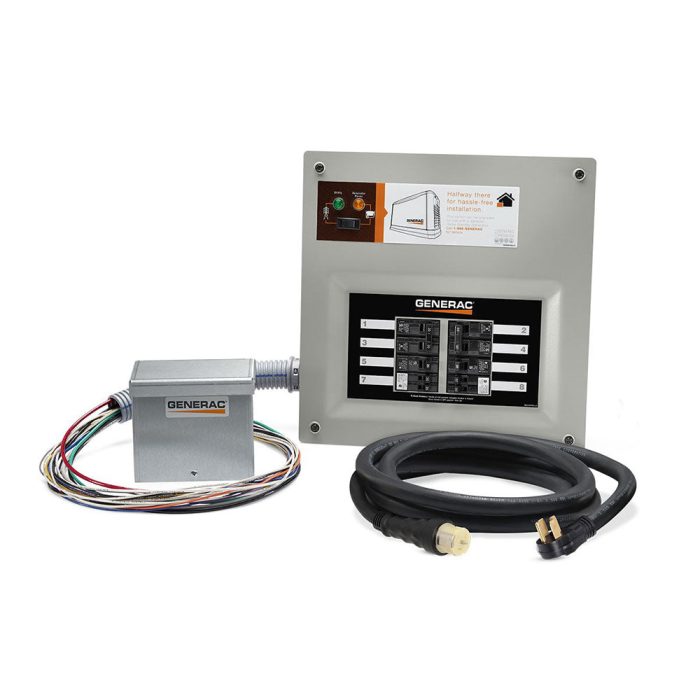 Generac 9855 50 Amp 10 Circuit HomeLink Upgradeable Manual Transfer Switch Kit - Image 1