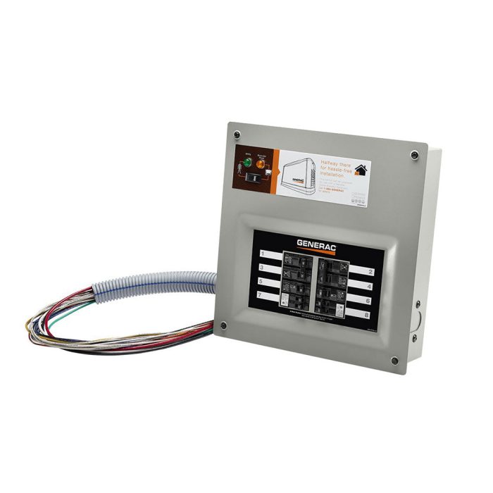 Generac 9854 50 Amp 10 Circuit HomeLink Upgradeable Manual Transfer Switch - Image 1