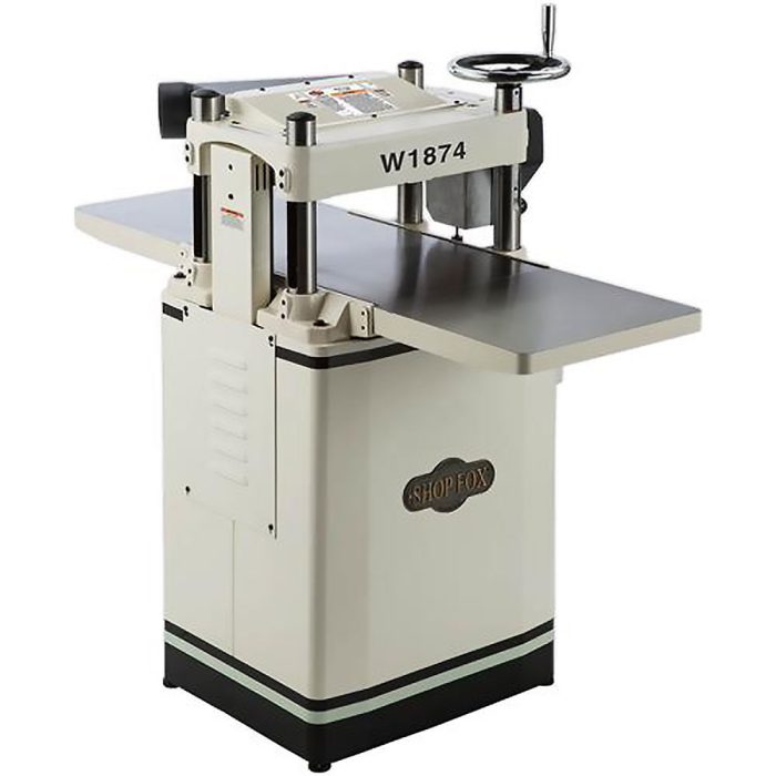 Shop Fox W1874 230V 3-HP 15'' 2-Speed Fixed-Table Planer w/ Helical Cutterhead - Image 1