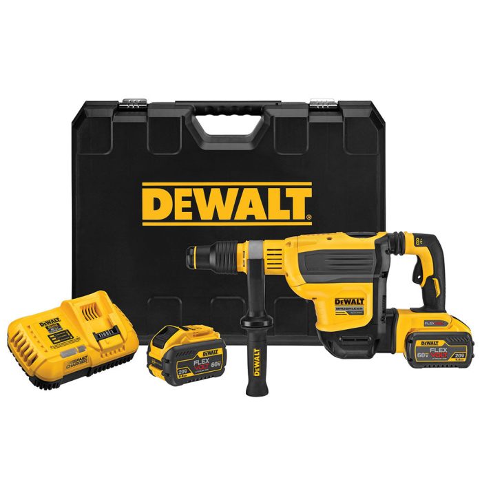 DeWALT DCH614X2 60V 1-3/4" MAX FLEXVOLT Brushless Combination Rotary Hammer Kit - Image 1