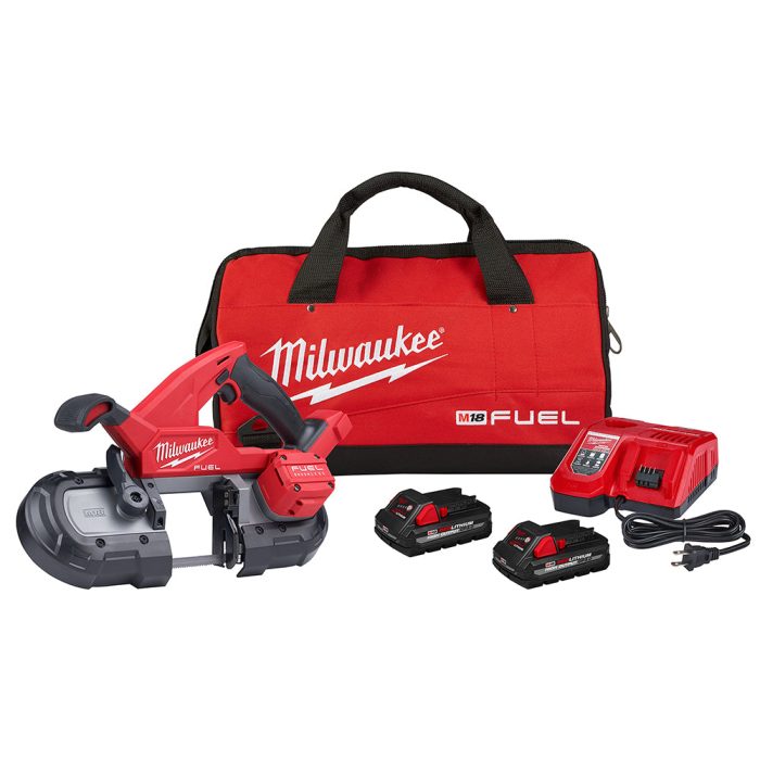 Milwaukee 2829-22 M18 FUEL 18V Lightweight Balanced Compact Band Saw Kit - Image 1
