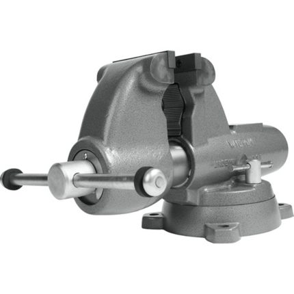 Wilton 28827 5" Combo Pipe/Bench Jaw Round Channel Vise w/ Swivel Base