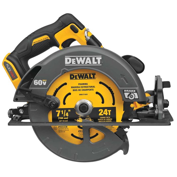DeWALT DCS578B 60V 7-1/4" MAX FLEXVOLT Cordless Circular Saw w/ Brake -Bare Tool - Image 1