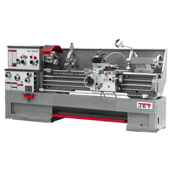 JET GH-1660ZX 7-1/2-Hp 230/460V 3-1/8" Durable Spindle Bore Geared Head Lathe - Image 1