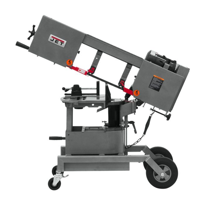 JET HVBS-10 1-Hp 115V Self-Propelled Dual Mitering Portable Bandsaw - Image 1