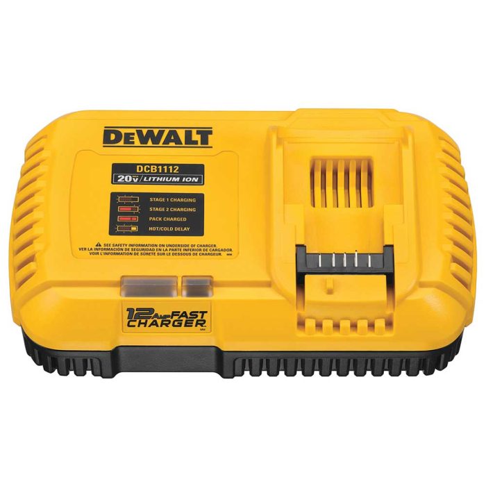 DeWALT DCB1112 12 Amp Double Insulated Design Fast Charger - Image 1