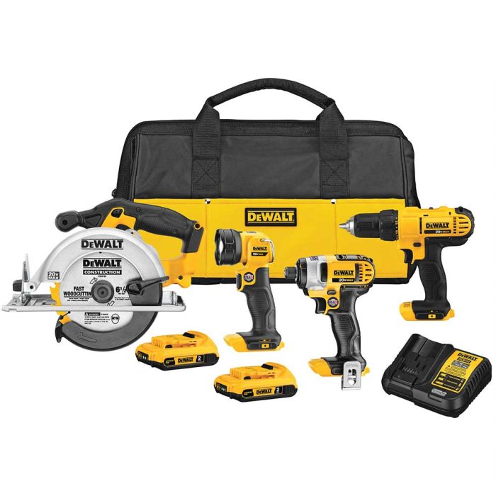DeWALT DCK466D2 20V MAX Lithium-Ion Cordless 4-Tool Combo Kit - Image 1
