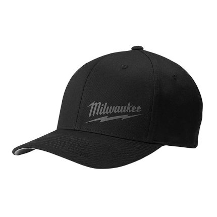 Milwaukee 504B-LXL FlexFit Lightweight Fitted Hat Black - L/XL