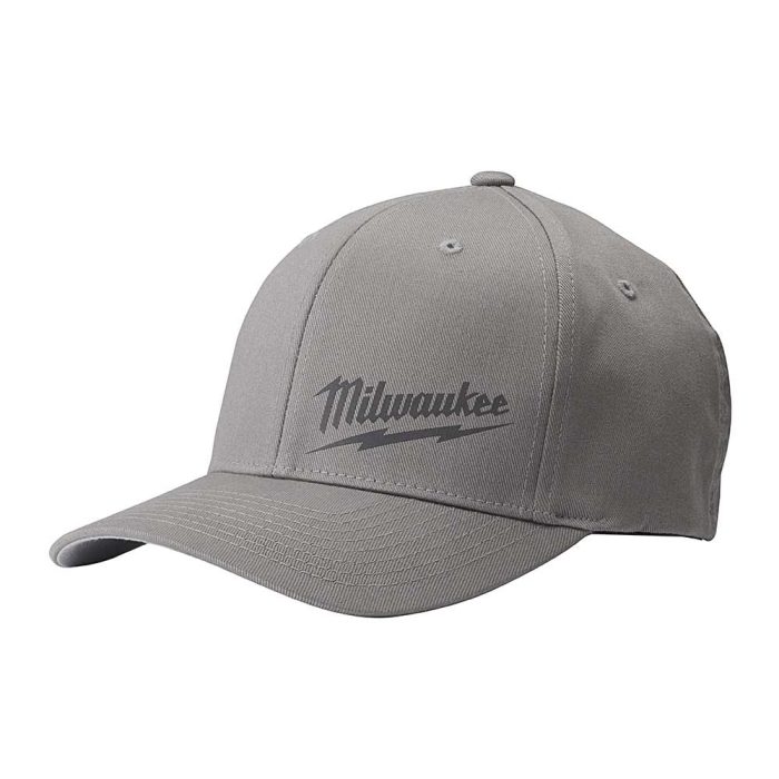 Milwaukee 504G-LXL FlexFit Lightweight Fitted Hat Gray - L/XL - Image 1