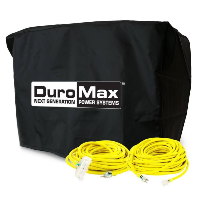 DuroMax XP4000-DXKIT 25-Foot Extension Power Cord Kit w/ Generator Cover - Image 1