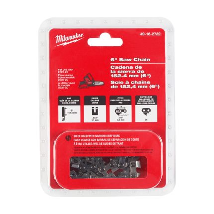 Milwaukee 49-16-2732 6" Saw Chain for M12 FUEL HATCHET 6" Pruning Saw