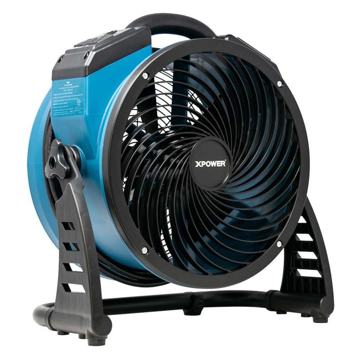 XPower FC-250AD 13” Brushless Air Circulator Utility Blower Fan w/ Power Outlets - Image 1
