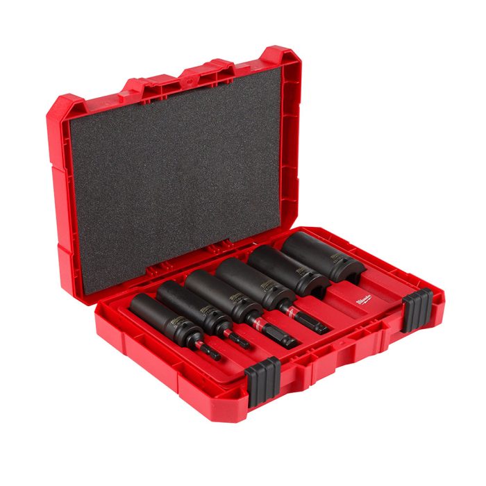 Milwaukee 49-66-5125 1/2" Drive 12 Point 2 in 1 Shockwave Lineman's - 10 PC - Image 1