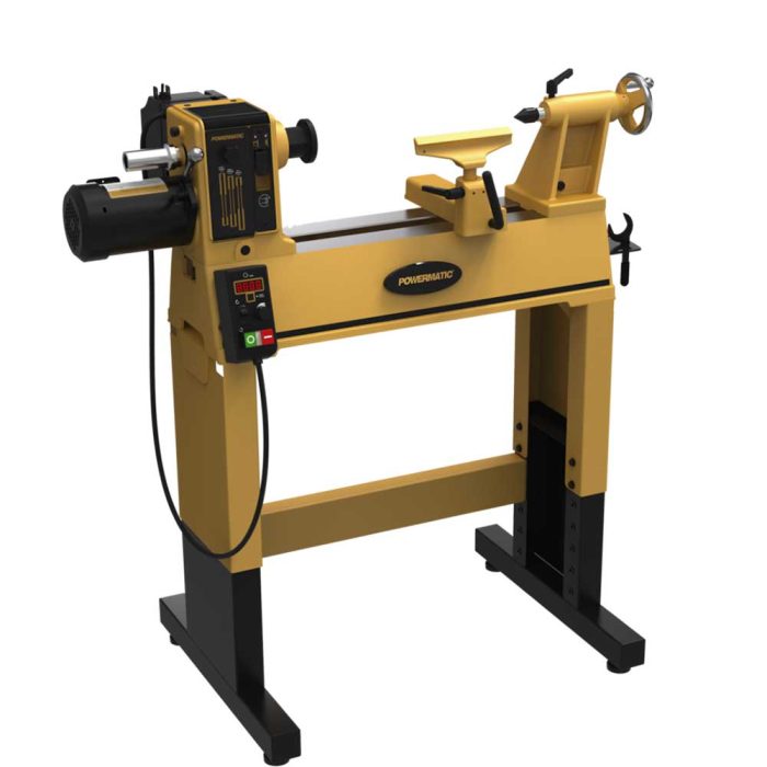 Powermatic 1792014AK 2014 115V/230V 1 HP Heavy Duty Cast Iron Lathe w/ Stand - Image 1