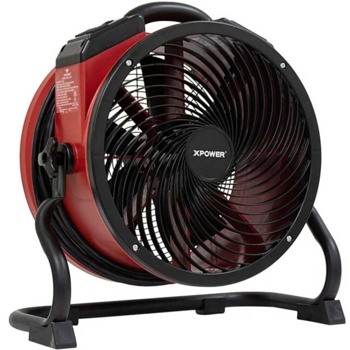 XPOWER X-39AR-Red 1/4 HP Variable Speed Sealed Motor Industrial Axial Fan - Image 1