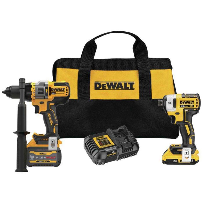 DeWALT DCK2100D1T1 20V MAX Cordless 2 Tool Combo Kit W/ FLEXVOLT ADVANTAGE - Image 1