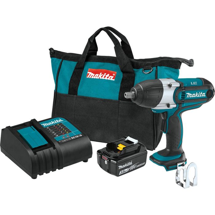 Makita XWT04S1 18V LXT Li-Ion 1/2" Sq. Drive Cordless Impact Wrench Kit - Image 1