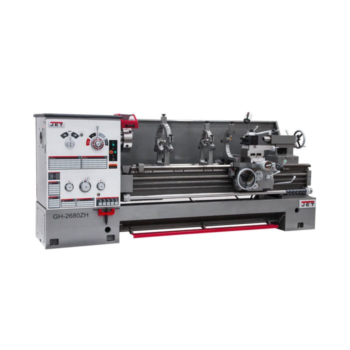 JET GH-2680ZH 230/460V 4-1/8" Spindle Bore Geared Head Lathe w/ Newall DP700 DRO - Image 1