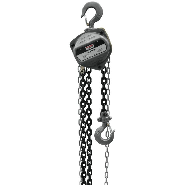 JET 101930 S90-200-10 2 Ton Hand Chain Manual Hoist w/ 10' Lift - Image 1