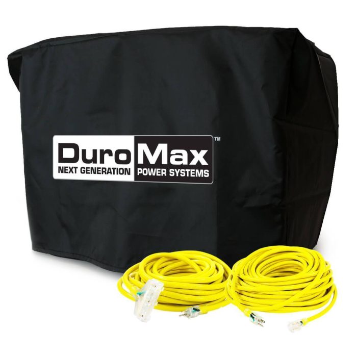 DuroMax Large Generator Cords and Cover Starter Kit (Fits 8,500 Watt Units and Up) - Image 1