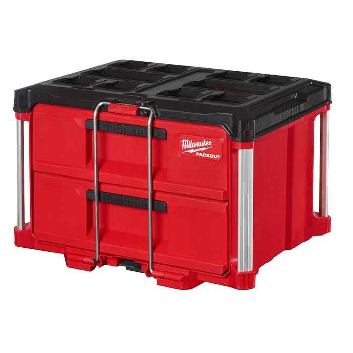 Milwaukee 48-22-8442 PACKOUT 2 Drawer Durable Tool Box w/ 50lbs Capacity - Image 1