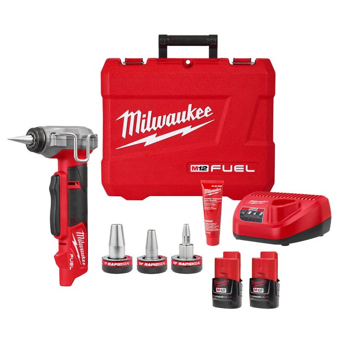 Milwaukee 2532-22 M12 FUEL 12V ProPEX Expander Kit w/RAPID SEAL Expander Heads - Image 1