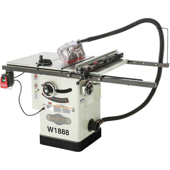 Shop Fox W1888 10" Heavy Duty High Performance Hybrid Table Saw w/ Riving Knife - Image 1