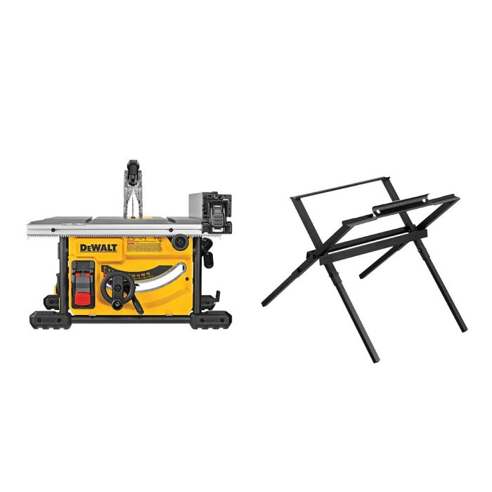 DeWALT DWE7485WS 15 Amp 8-1/4" Corded Compact Jobsite Table Saw w/ Table Stand - Image 1