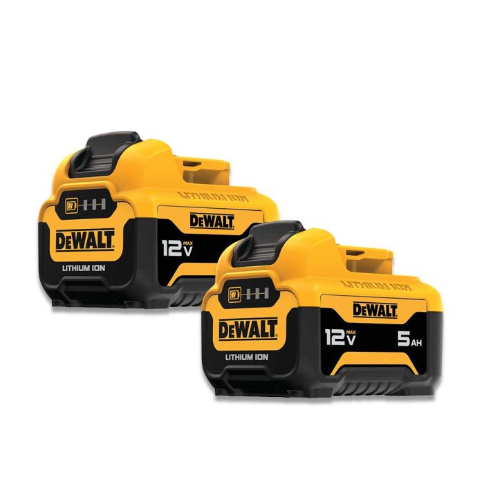 DeWALT DCB126-2 12V MAX 5.0Ah Lithium-Ion Lightweight Compact Batteries - 2 pk - Image 1