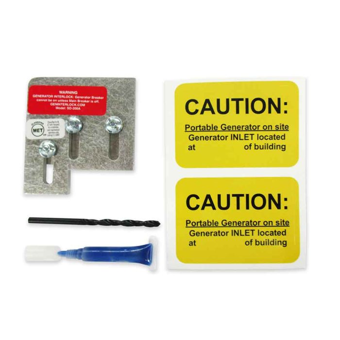 GenInterlock SD-200A Generator Interlock Kit Breaker Panel 150/200 Amp Panels Square D QO and Homeline - Image 1