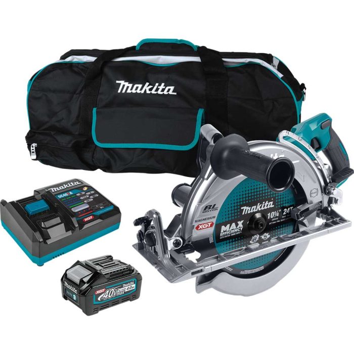 Makita GSR02M1 40V MAX XGT 10-1/4" Brushless Li-Ion Rear Handle Circular Saw Kit - Image 1