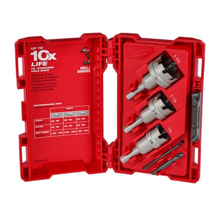 Milwaukee 49-22-8610 One Piece Durable Carbide Hole Cutter Set - 4 PC