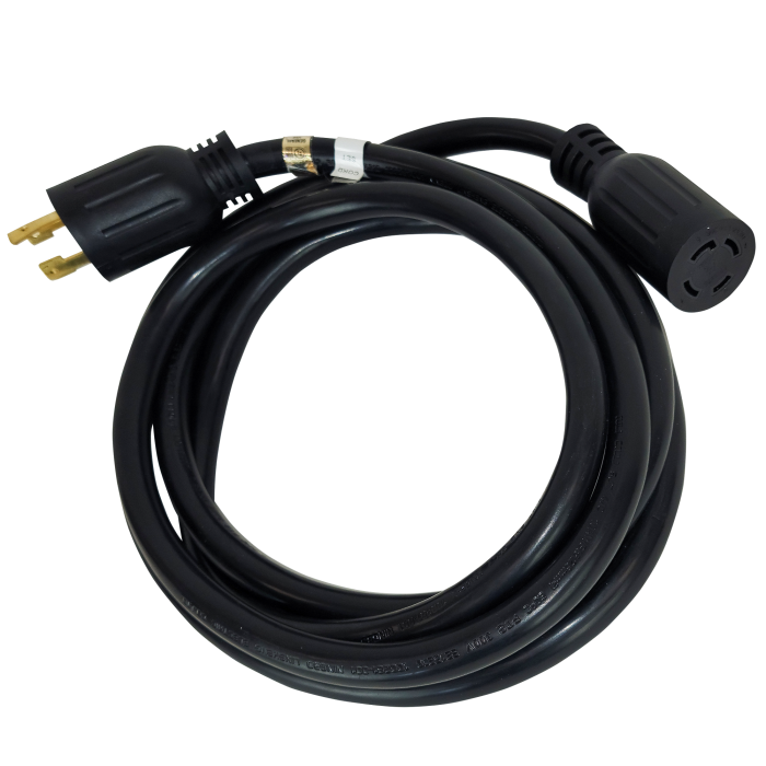 DuroMax XP3010GC 30-Amp 10-Foot 10-Gauge L14-30 Heavy Duty Generator Power Cord for Home Power Backup, Black - Image 1