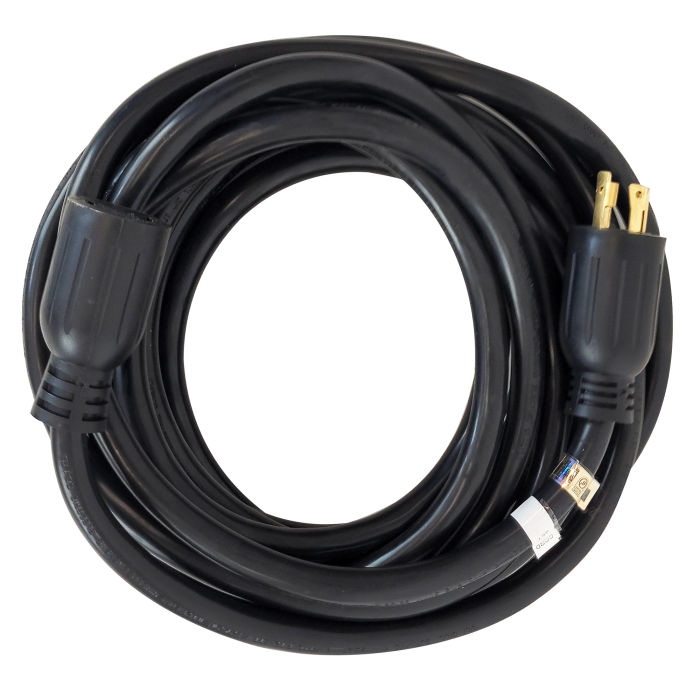 DuroMax XP3025GC 30-Amp 25-Foot 10-Gauge L14-30 Heavy Duty Generator Power Cord for Home Power Backup, Black - Image 1