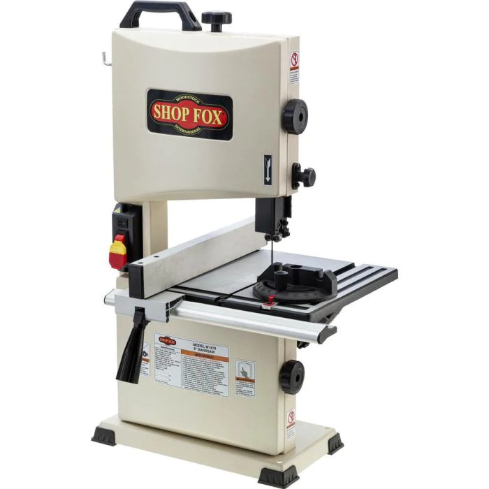 Shop Fox W1878 1/3 HP 9" Singe Phase Benchtop Bandsaw w/ LED Work Light - Image 1