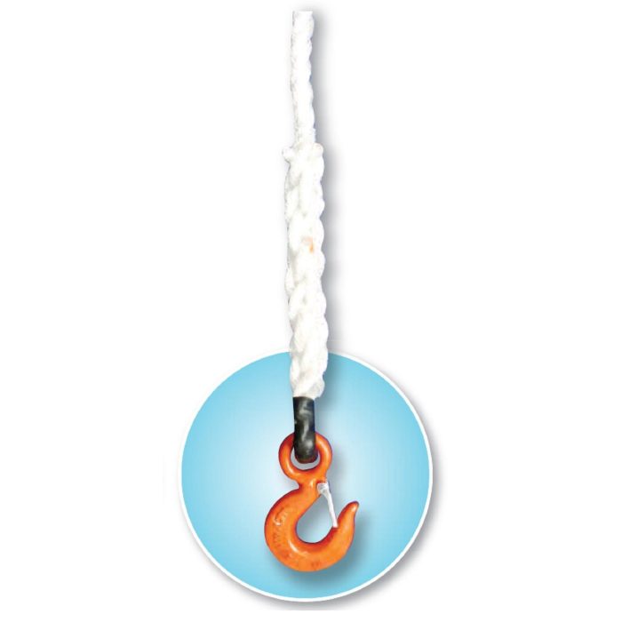 18mm Certificated Polypropylene Rope with 2 tonne snap hook - 25 Metre - Image 1