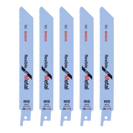 6" Bosch Metal Cut Recip Blades - 5 Pack