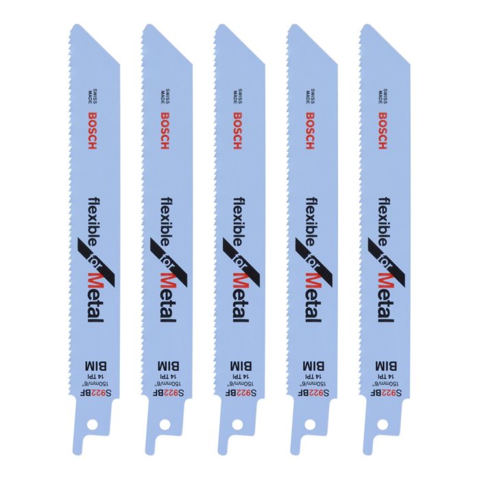6" Bosch Metal Cut Recip Blades - 5 Pack - Image 1