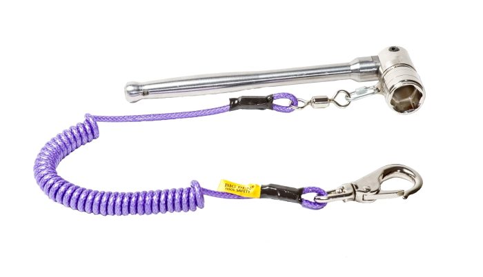 7/16" Hex Ring Box Spanner with Poker Handle and Tether - Image 1